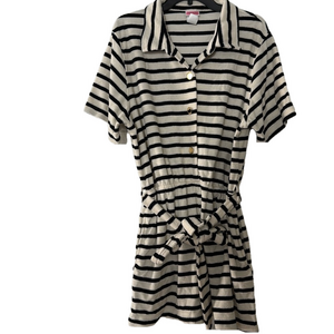 Kate Spade Breton Stripe Cover-up Romper size large